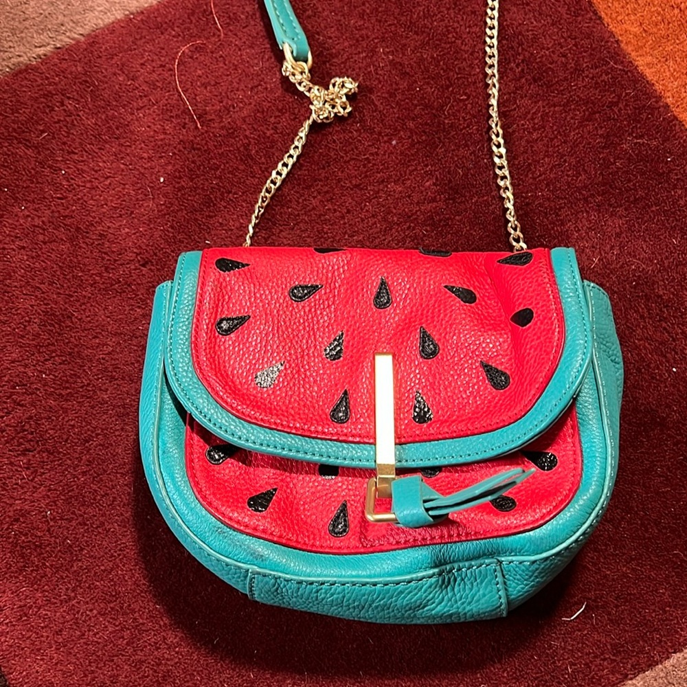 Vera Bradley watermelon saddle bag